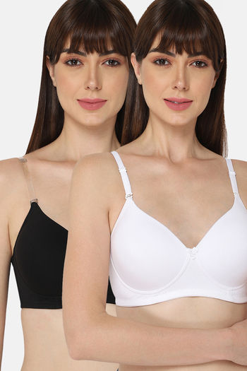 Buy Intimacy Padded Non Wired Medium Coverage T-Shirt Bra  (Pack of 2) - Multicolor